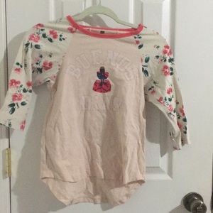 Girls Capri sleeved tee